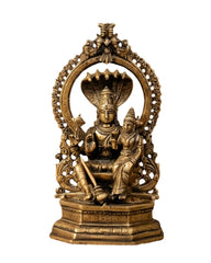 Vishnu and Lakshmi Brass Statue | Handmade Brass Idol