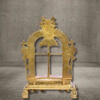 YALI GOD THRONE- BRASS SINGHASAN