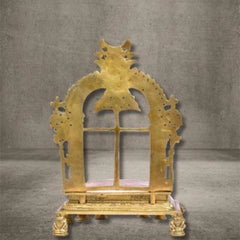 YALI GOD THRONE- BRASS SINGHASAN