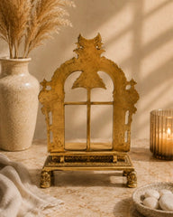 YALI GOD THRONE- BRASS SINGHASAN