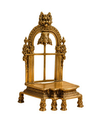 YALI GOD THRONE- BRASS SINGHASAN