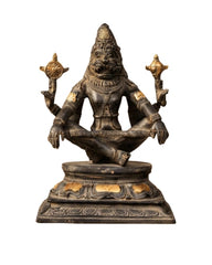 Yoga Narasimha Brass Statue