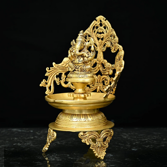 Buy Brass Ganesha antique Urli-Diya Online